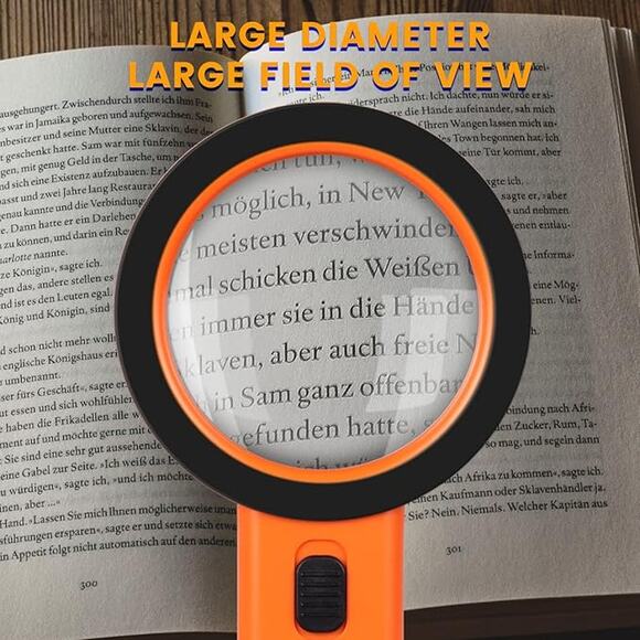 30x Handheld Lighted Magnifying Glass - Picture 2 of 4